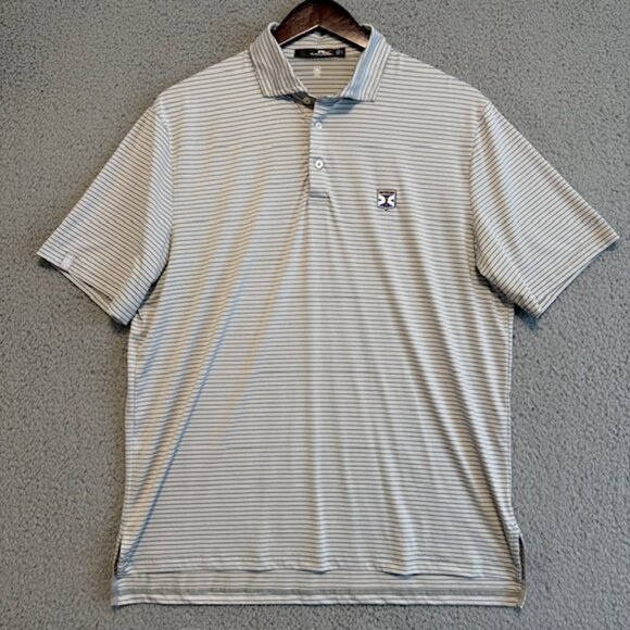 RLX Ralph Lauren Polo Shirt Mens Large KINLOCH Golf Gray Short Sleeve Button - Picture 16 of 16